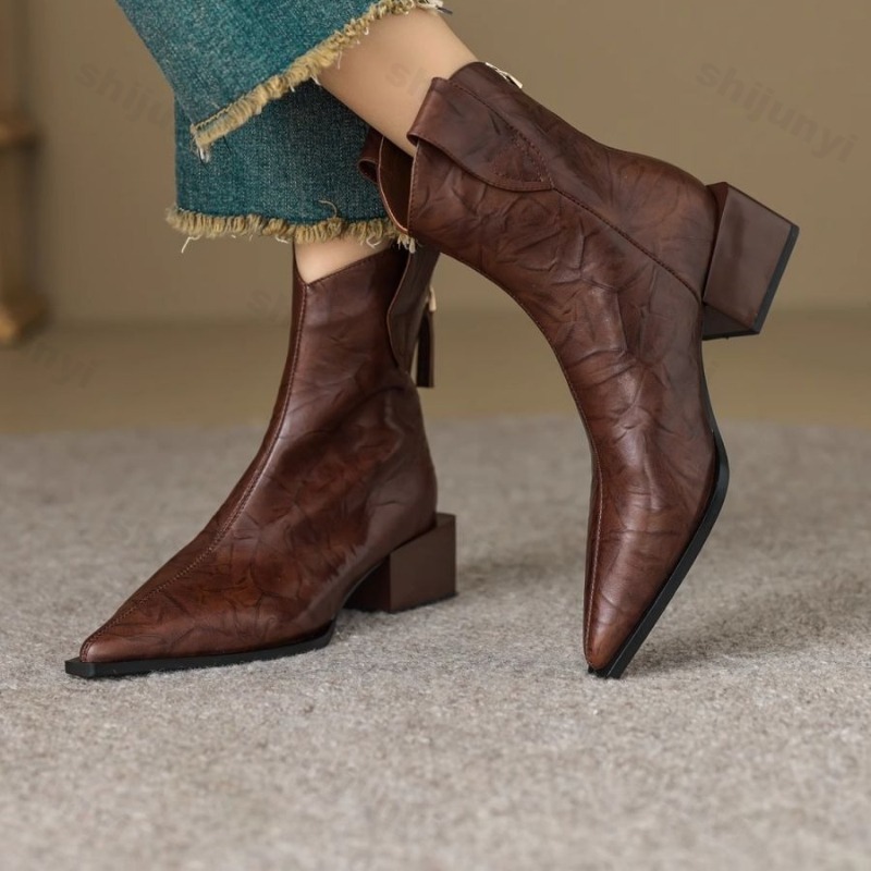 Western Cowgirl Boot - Женские сапоги в стиле вестерн-ковбой, модные