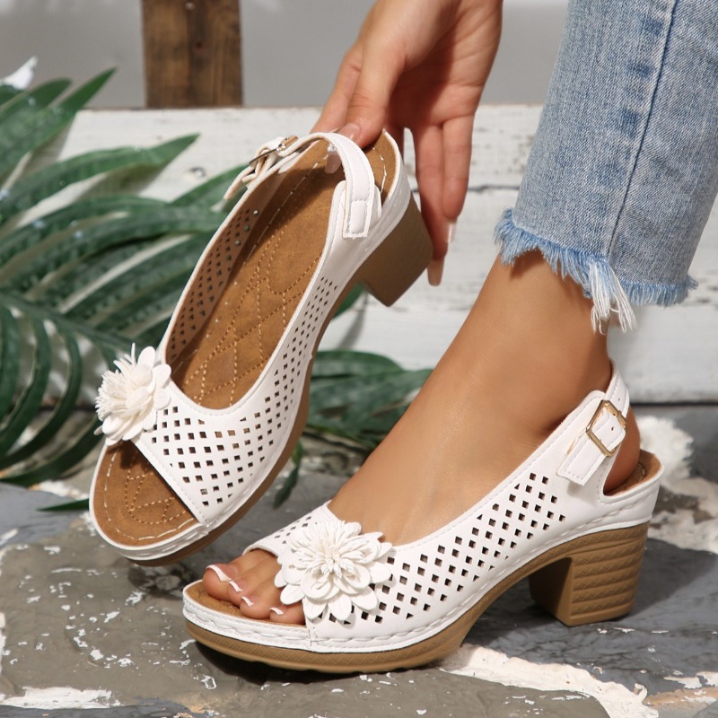 Women'S Shoes Quality - Женские сандалии на массивном каблуке, лето