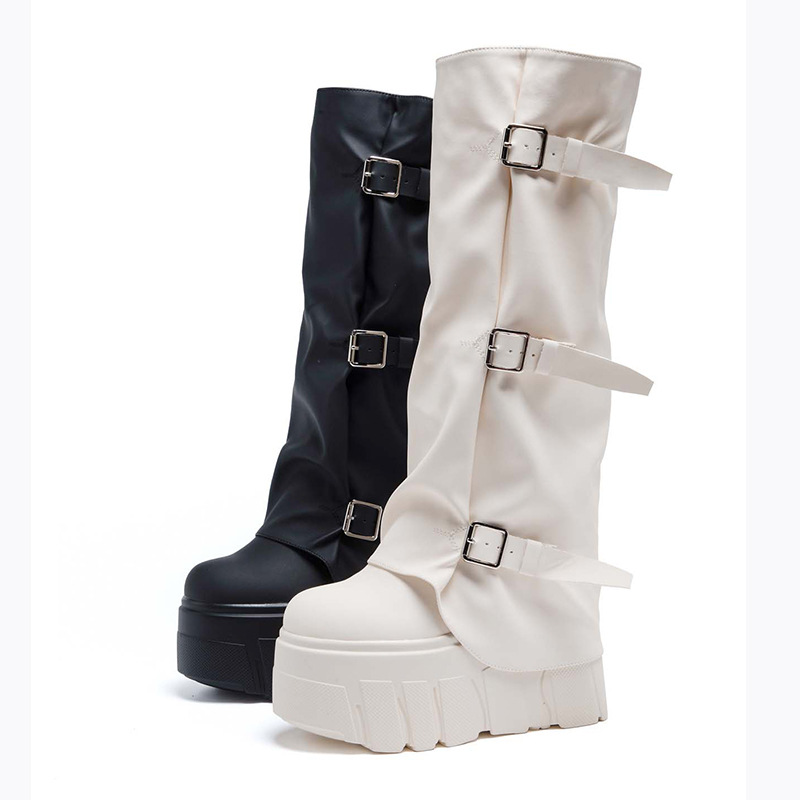 Zip Up Boots Short - Сапоги до колена на каблуке 14
