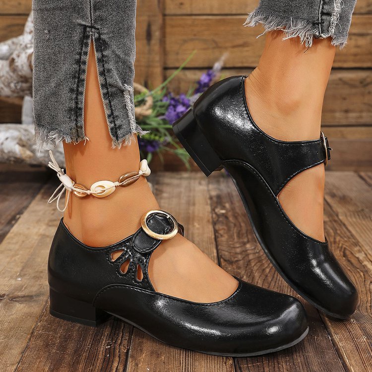 Women'S Shoes Round Toe - Женские модные туфли с новым дизайном