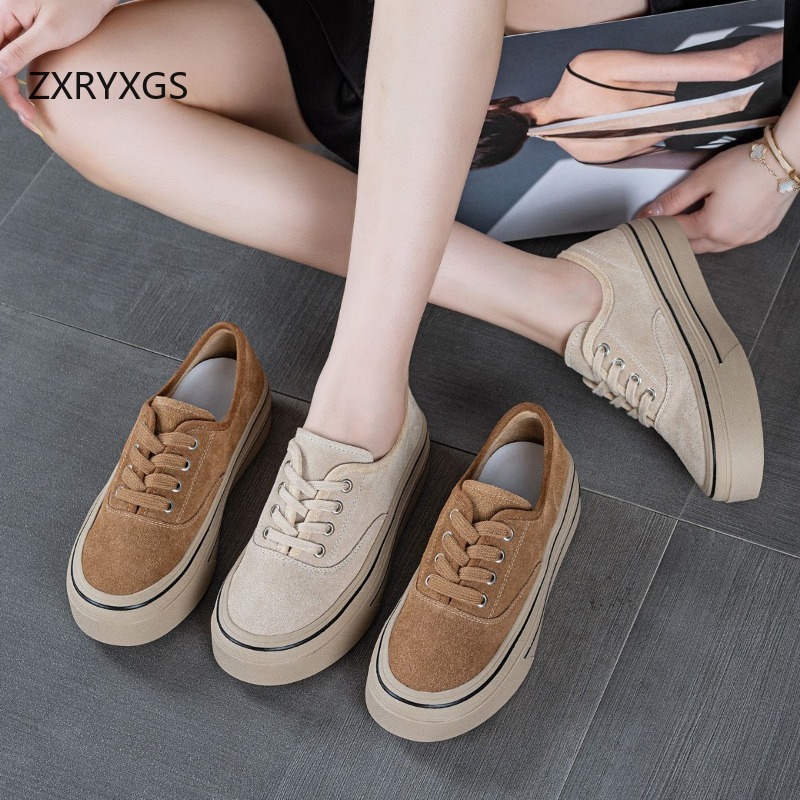 Women Shoes Size 4 In Cm - Новые осенние кроссовки ZXRYXGS из матовой