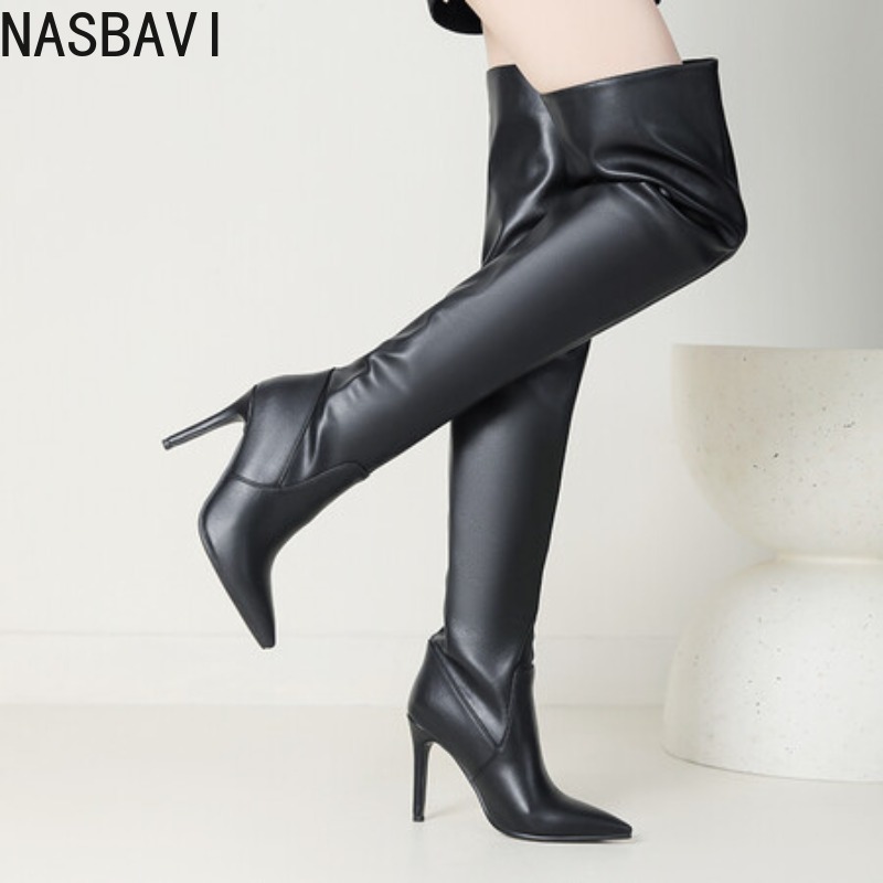 Zip Up Boots Short - Женские дизайнерские ботинки NASBAVI черные, с