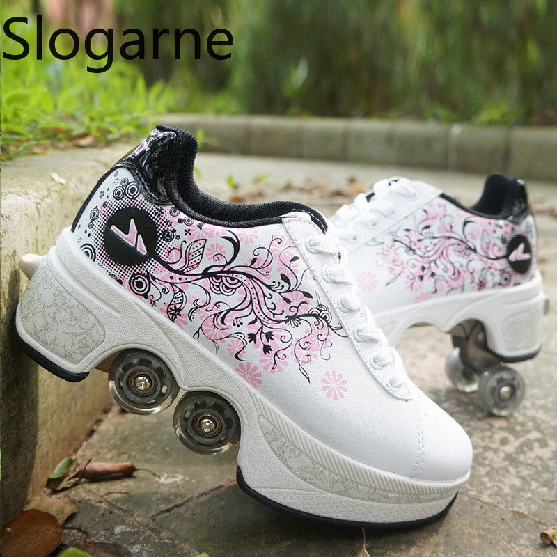Women'S Shoes To Men'S - Женские 4-колесные деформирующие роликовые коньки, мужские