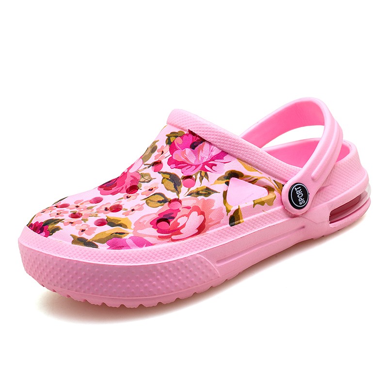 Women'S Shoes Crocs - Летние женские сабо с цветочным принтом