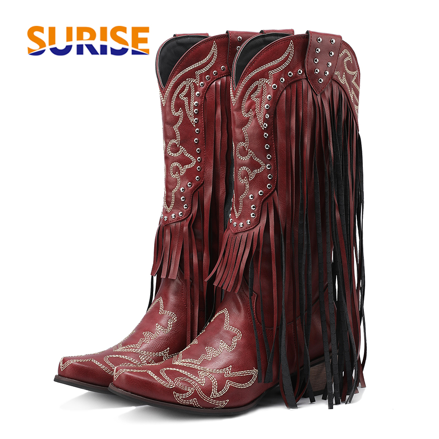 Western Cowgirl Boot - Ковбойские Сапоги до середины икры в