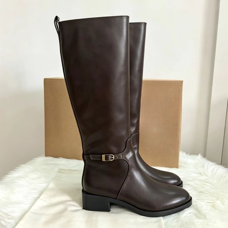 High Knee Heel Boots - Новые винтажные женские ботинки до колена
