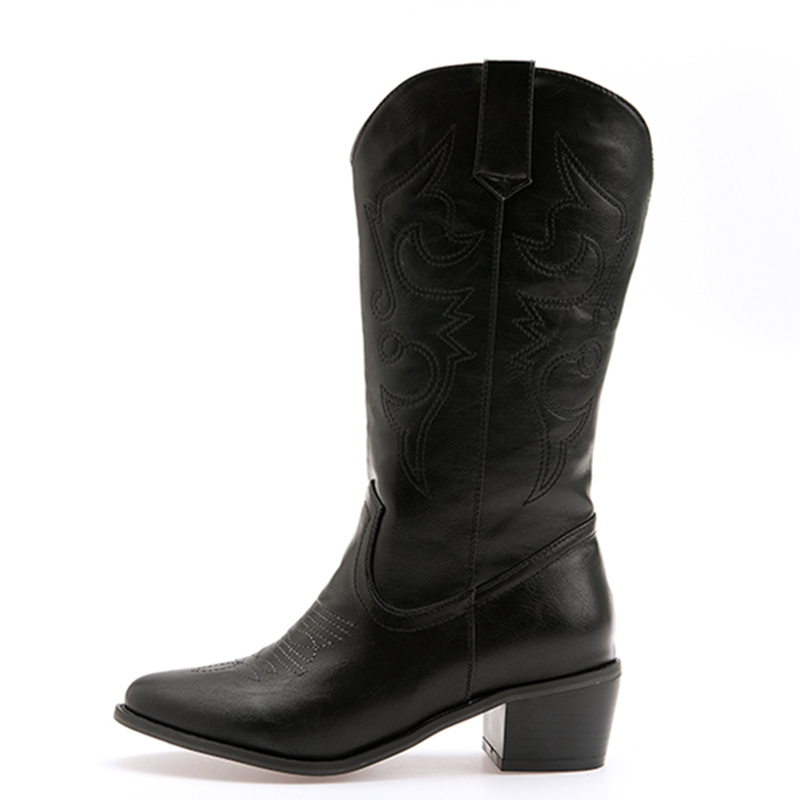 Western Cowgirl Boot - Классические сапоги до середины икры, женские