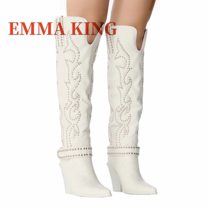 Western Cowgirl Boot - Женские высокие сапоги до колена с