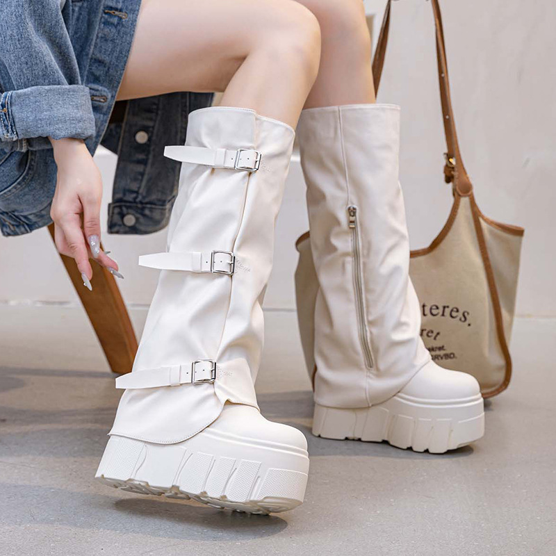 Сапоги до колена на каблуке 14 – обзор и цена Zip Up Boots Short