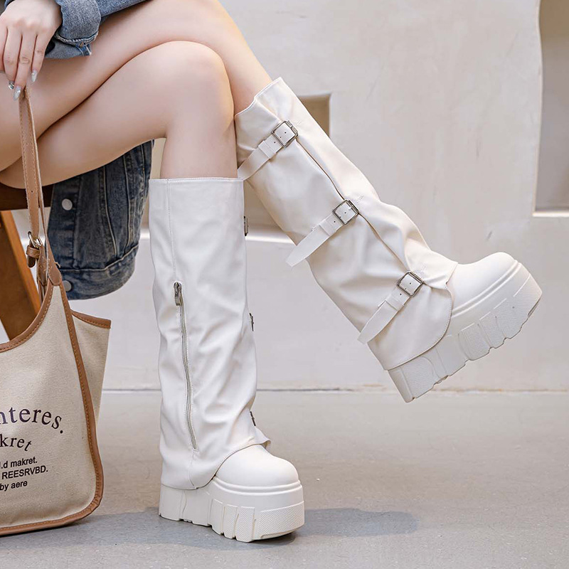 Сапоги до колена на каблуке 14 – обзор и цена Zip Up Boots Short