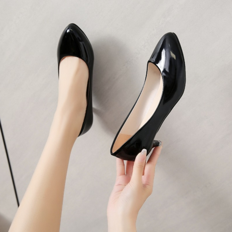 Женские туфли на среднем каблу – обзор и цена Women'S Shoes Round Toe