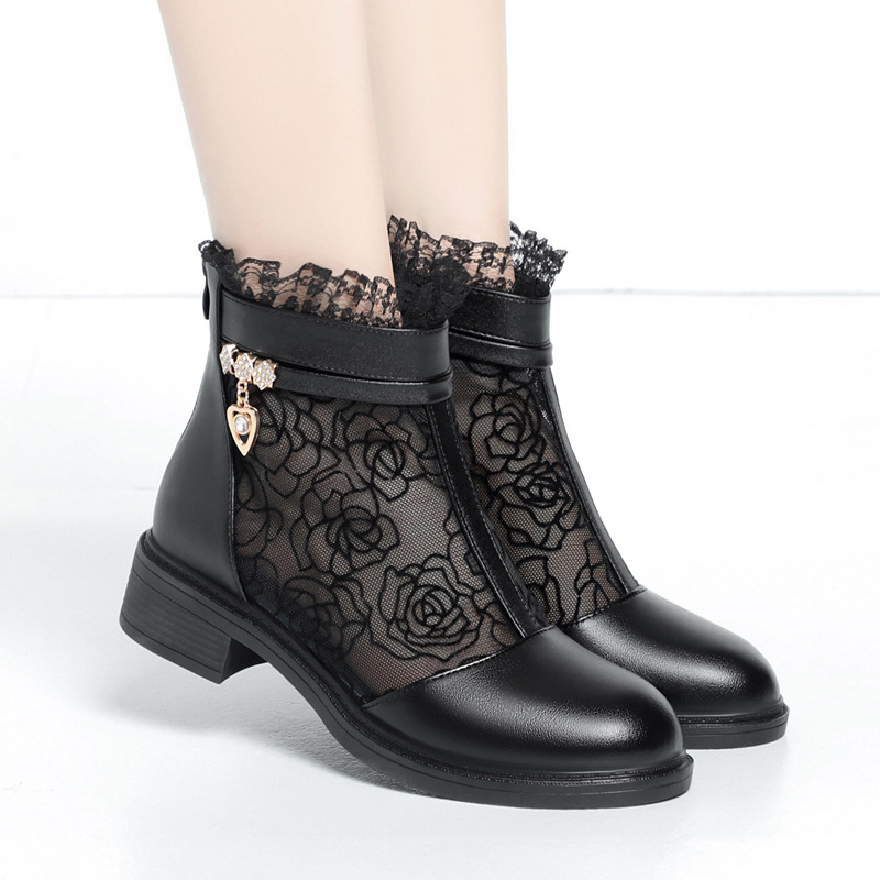 Удобная дышащая сетчатая кожан – обзор и цена Women'S Shoes Round Toe