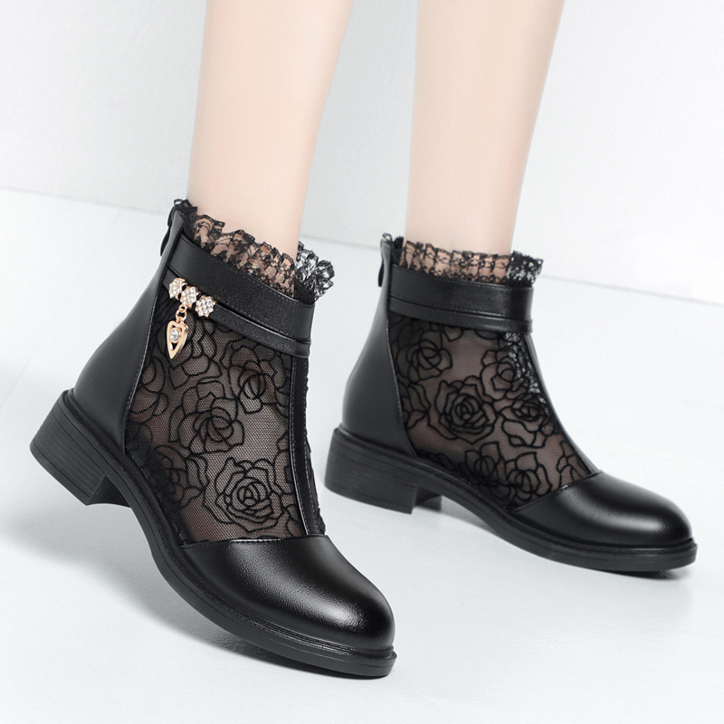 Удобная дышащая сетчатая кожан – обзор и цена Women'S Shoes Round Toe