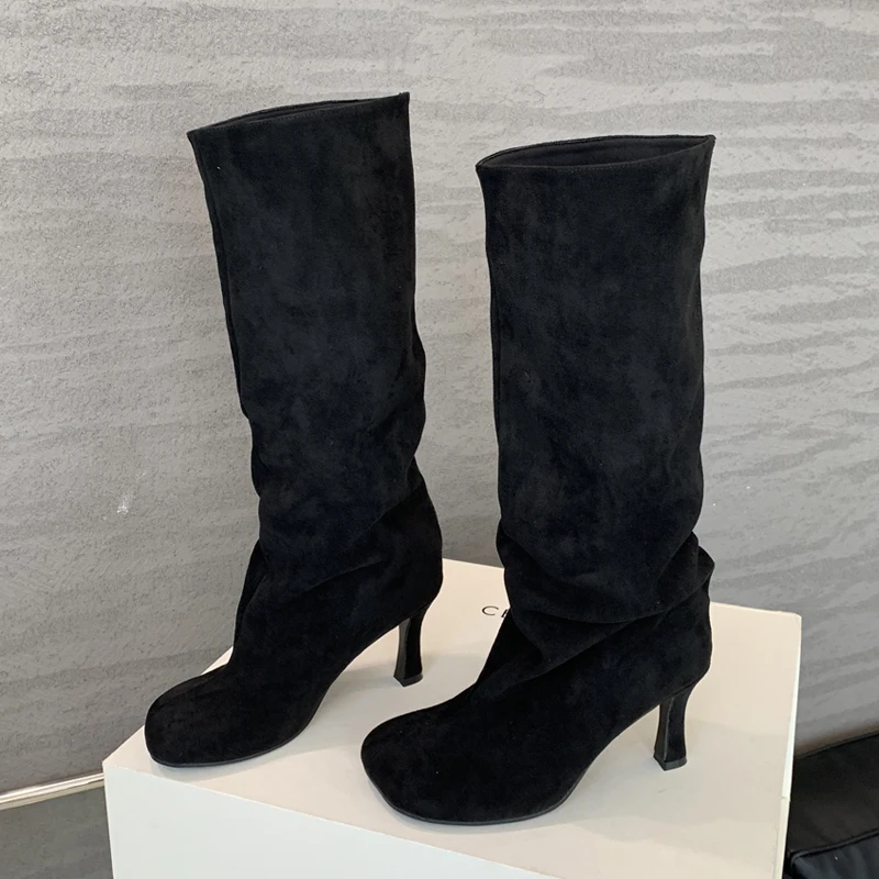 Eilyken/зимние женские сапоги  – обзор и цена High Knee Heel Boots