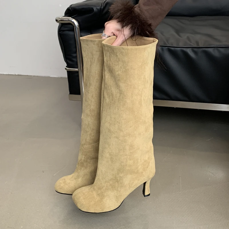 Eilyken/зимние женские сапоги  – обзор и цена High Knee Heel Boots