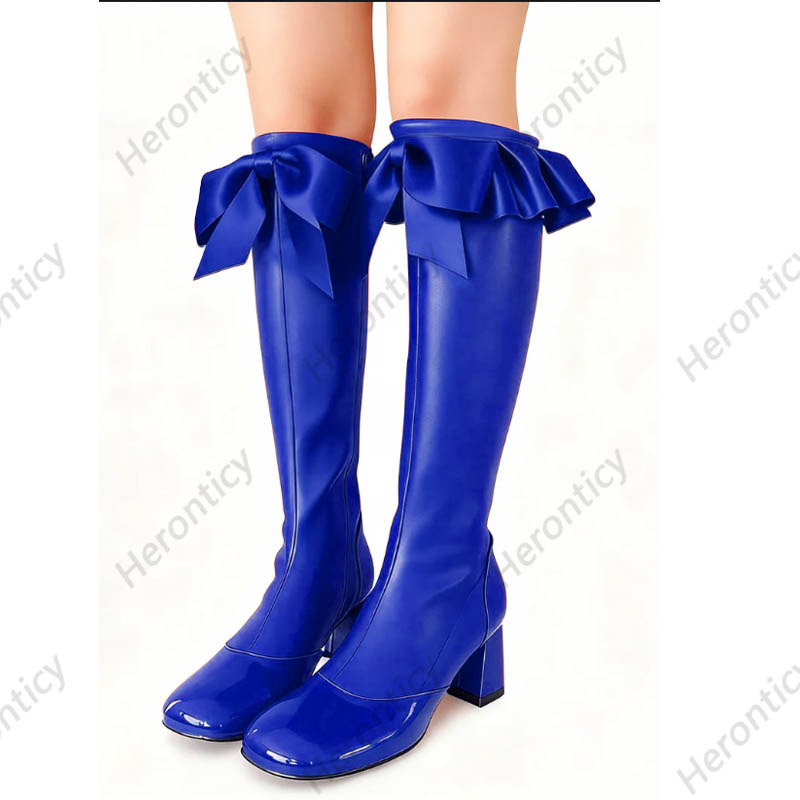 Черные кожаные сапоги до колен – обзор и цена Zip Up Boots Short