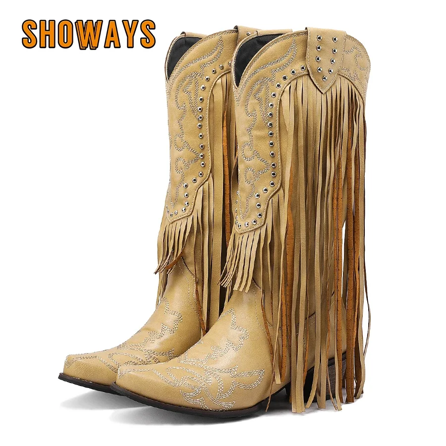 Женские сапоги до середины икр – обзор и цена Western Cowgirl Boot