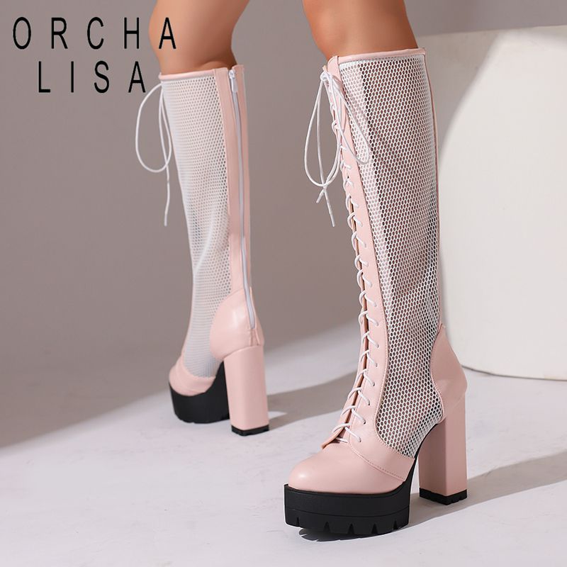 ORCHA LISA Сексуальные женские – обзор и цена High Knee Heel Boots