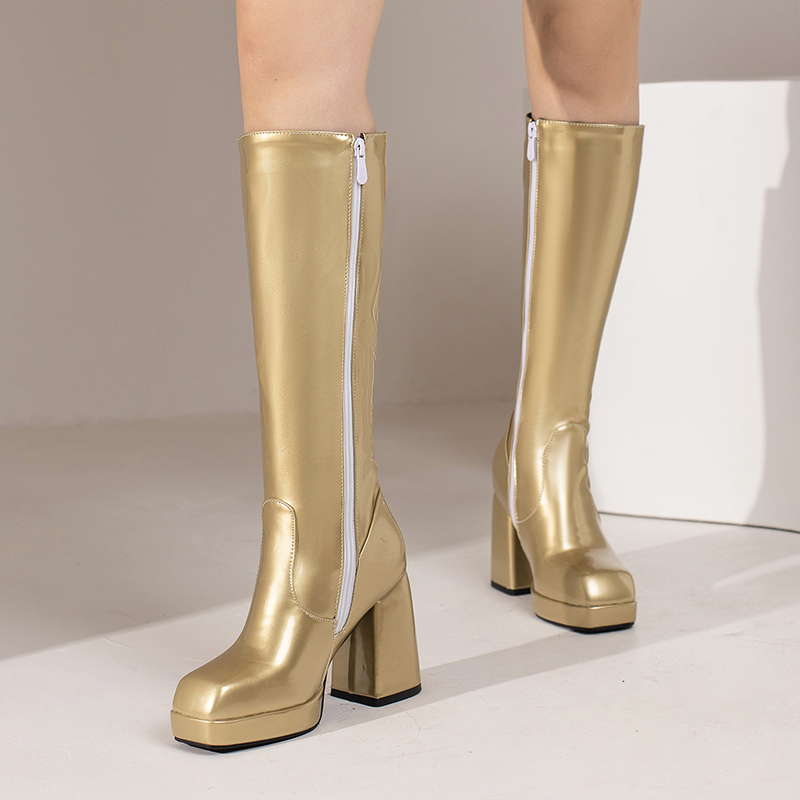 Зеленые зимние женские сапоги  – обзор и цена Zip Up Boots Short