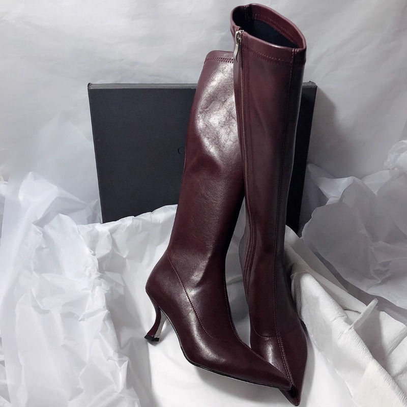 Новые осенние модные ботинки д – обзор и цена High Knee Heel Boots